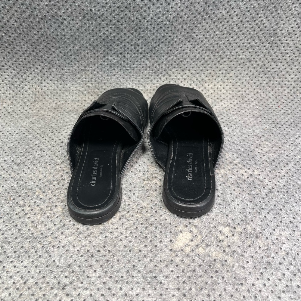 Charles David Black Leather Slip On Shoes Size 6.5 Women’s - Picture 6 of 8